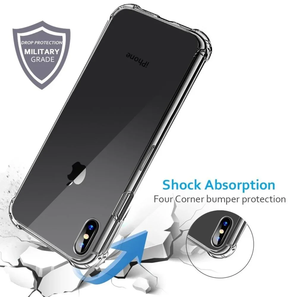 NEW iPhone Xs 1Os X 10 Case Clear Cover Slim Soft